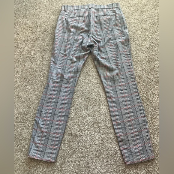 GAP Signature Size 6 Skinny Ankle Houndstooth Plaid Trouser Career Pants - Picture 4 of 10